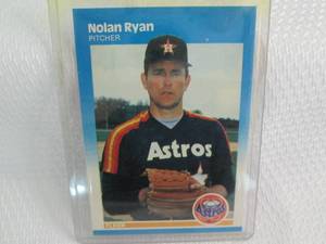 1987 Fleer Nolan Ryan Card...