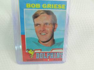 1971 Topps Bob Griese Card...