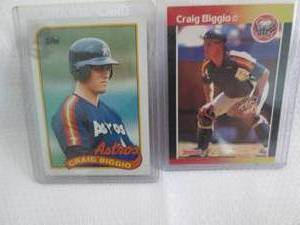 1989 Craig Biggio Topps & Donruss R...