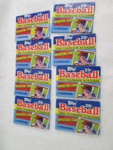 1989 Topps Yearbook Stickers Packs ...