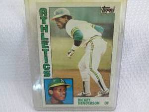 1984 Topps Rickey Henderson Card...
