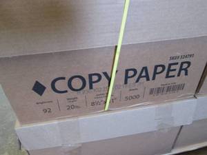 Case of 8.5 x 11 Copy Paper, 20 l...