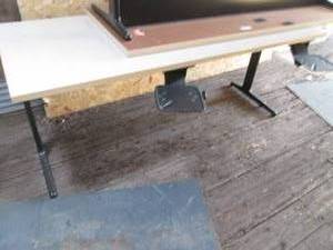 White Topped 6 Ft Conference Table ...