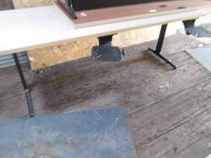 White Topped 6 Ft Conference Table ...