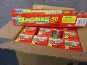 Case of 12- 50 ct Boxes Baggies Gal...