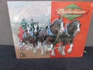 Metal Budweiser Clydesdales Sign 16...