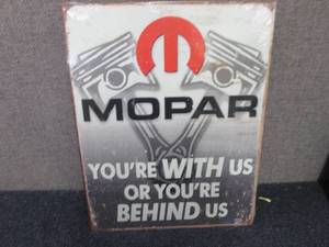 Metal Mopar Sign 16 x12.5 inches...