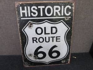 Metal Route 66 Sign 16 x12.5 inches...