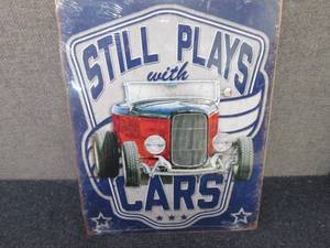 Metal Still Plays with Cars Sign 16...