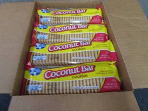 12- 9 oz pks Coconut Bar Cookies...