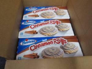 3- 16.5 oz boxes Hostess Cinnamon R...