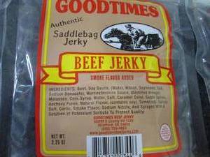 7- 2.25 oz pks Goodtimes  Beef Jerk...