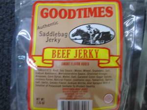 7- 2.25 oz pks Goodtimes  Beef Jerk...