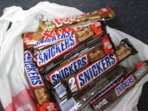 12 Snickers & Twix Bars...