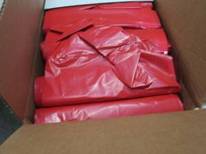 Case of 40x46 inch 44 Gallon Red Tr...