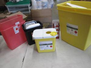Assorted Sharps ContainersTrash Bi...