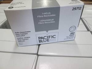 Case of Pacific Blue Dry Wipe, Whit...