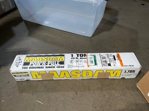 2,000 lb. 1-Ton Capacity 25 ft. Max Lift 101 Leverage Web Strap Puller Come Along Tool