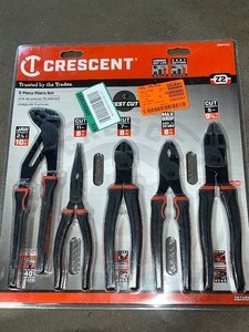 Crescent Z2 Mixed Dual Material Plier Set (5-Piece) New