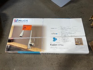 Moen Kaden Single-Handle Pull-Down Sprayer Kitchen Faucet with Reflex and Power Clean in Chrome Customer Return review pictures
