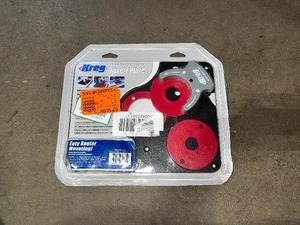 Precision Router Table Insert Plate with Level-Loc Rings (Predrilled Triton)