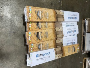 pallet with 8 cases Lifeproof  Essential Oak 6 MIL x 7.1 in. W x 48 in. L Click Lock Waterproof Luxury Vinyl Plank Flooring