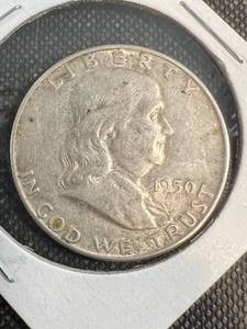 lot 12 image: 1950-D US FRANKLIN HALF DOLLAR