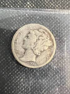 lot 19 image: 3 MERCURY DIMES 1930-S 1931 1936 XF-UNC