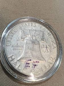 lot 22 image: 1957-D US FRANKLIN HALF DOLLAR IN AIRTITE