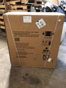 lot 2 image: Husky Ready-to-Assemble 24-Gauge Steel 1-Drawer 2-Door Garage Base Cabinet in Black (28 in. W x 33 in. H x 18 in. D) Customer Returns See Pictures