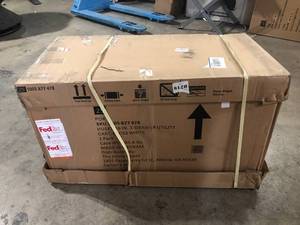 lot 26 image: Husky 36 in. 3-Drawer with Solid Wood Top in Gloss White Utility Cart Customer Returns See Pictures