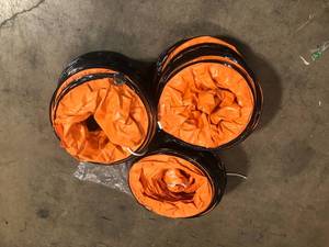 lot 14 image: 3 Lots of VEVOR Duct Hosing 32 ft. Length Flexible Ducting Hose PVC 12 in. for Utility Blower Ventilation Fan Exhaust FanCustomer Returns See Pictures