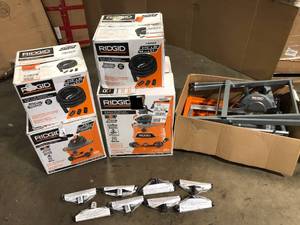 Lot o fRidgid Power Tools and Hardware Various Models and Conditions Customer Returns See Pictures