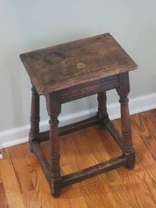 lot 66 image: Rustic End Table