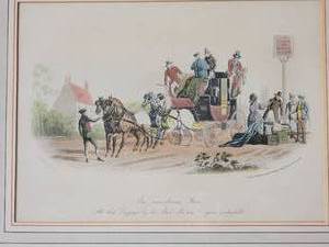 lot 68 image: Stagecoach Themed Lithographs