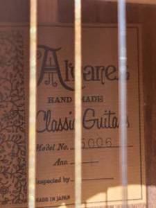 lot 12 image: Alvarez Model 5006 Balada Classical Guitar