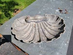 lot 49 image: Scallop Baseless Birdbath
