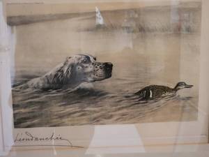 lot 62 image: SIGNED - Brilliant Fine Art Print by Leon Danchin - Les Nageurs