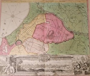 lot 81B image: Stunning Fine Art Cartography Print - Dantzig - 1 of 2
