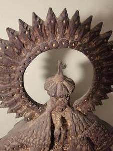 lot 110 image: Enchanting Mexican Folk Art Wood Sculpture - Miguel dGama