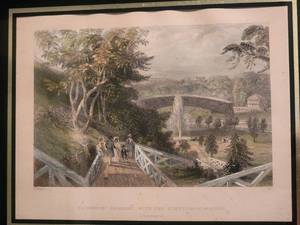 lot 152 image: Dreamy Vintage Fine Art Color Etching Print Pair