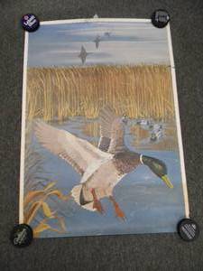 lot 30 image: RARE - VINTAGE 1974 ADVANCED TRAINING SYSTEMS TARGET COVERS POSTER - ST. PAUL MINN. - WATTPETERSON INC - MALLARDS - NICE - APPROX 25 By 36 - SEE PICTURES