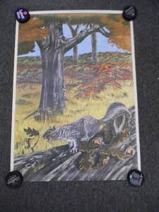 lot 32 image: RARE - VINTAGE 1974 ADVANCED TRAINING SYSTEMS TARGET COVERS POSTER - ST. PAUL MINN. - WATTPETERSON INC - SQUIRREL - NICE - APPROX 25 By 36 - SEE PICTURES