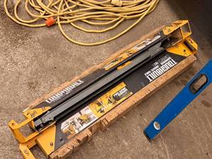 lot 166 image: Lot of (2) Toughbuilt 1100-lb.Each SawhorseJobsite Table C550