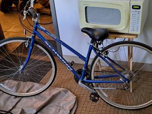 lot 205 image: Schwinn Searcher 26 Womens Trail Bicycle 17 Blue Frame
