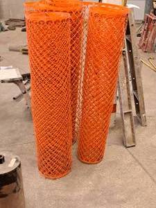 lot 253 image: Lot of (3 Rolls) 50 Plastic Safety Netting