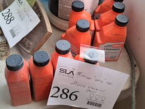lot 286 image: Lot of (9) Stihl 6.4-fl.oz. 2-cycle High Performance Engine Oil