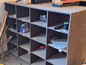 lot 341 image: Parts Organizer Storage Cabinet 16-bin