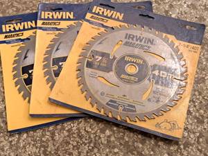 lot 184 image: Lot of (3) Irwin Marathon 7-1440T Saw Blades (New )