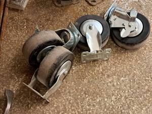 lot 301 image: Lot of (4) 5 Caster Wheels